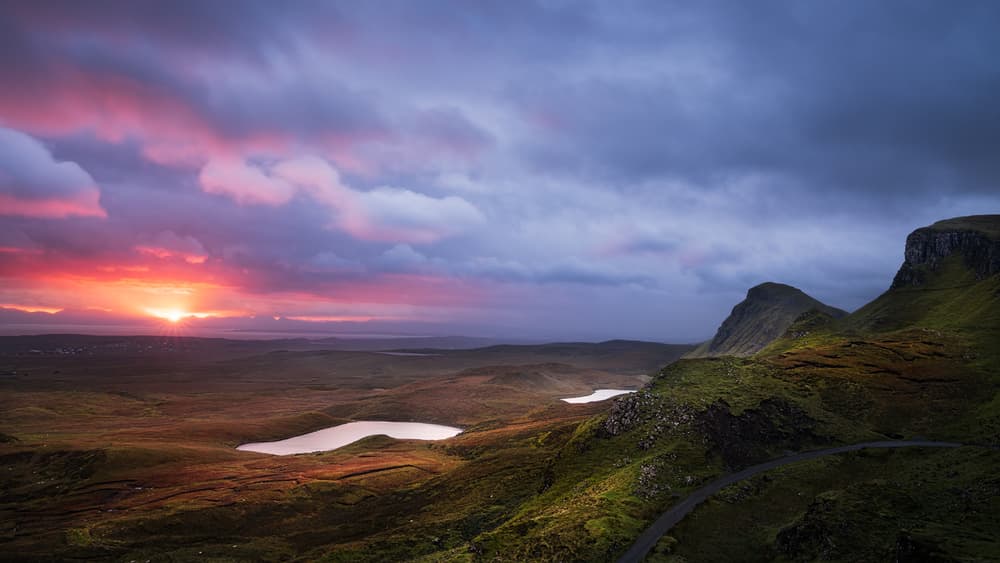 Dramatic Sunset Landscape by John Fan — canvas wall art