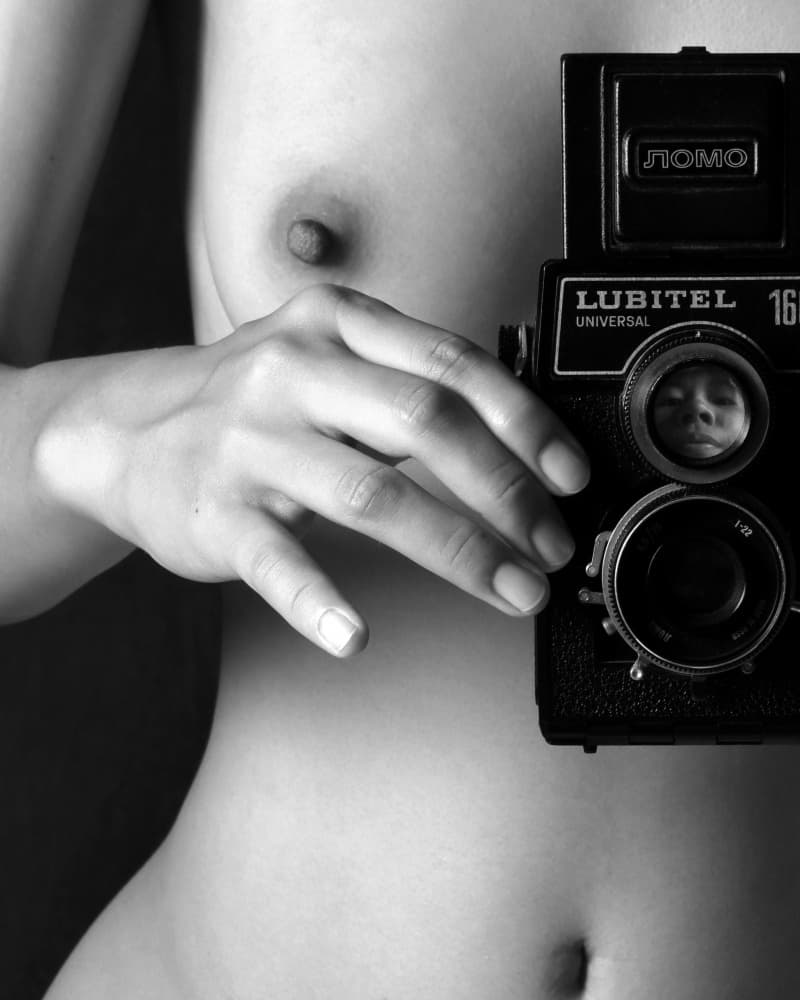 Vintage Camera Reflection by David McCracken — canvas wall art
