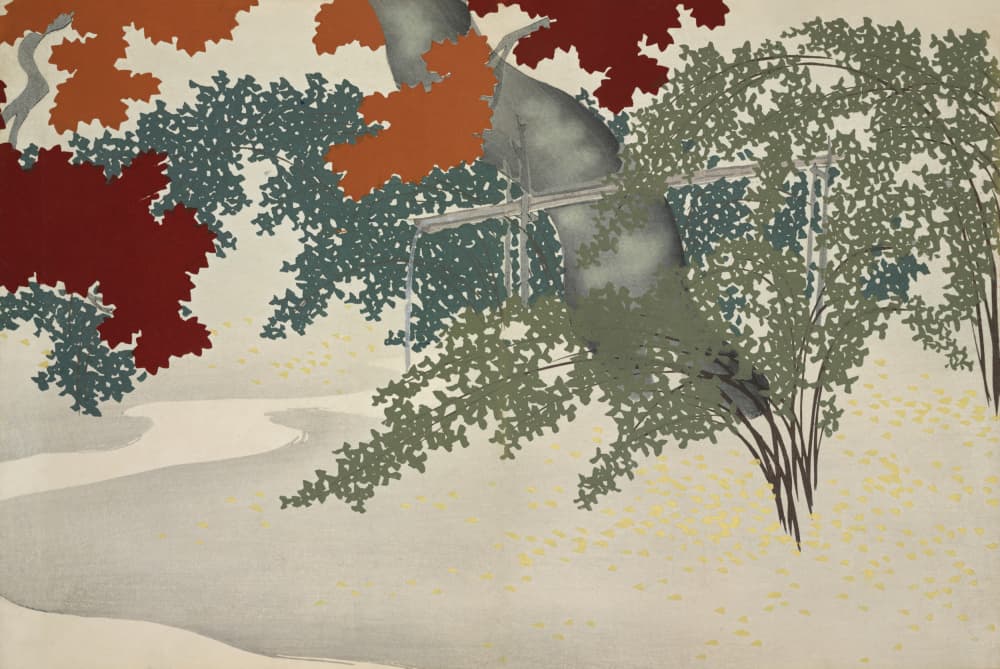 Maple from Momoyogusa by Kamisaka Sekka — canvas wall art