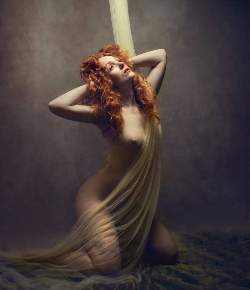 Red-Haired Muse by Catherine Wang — canvas wall art