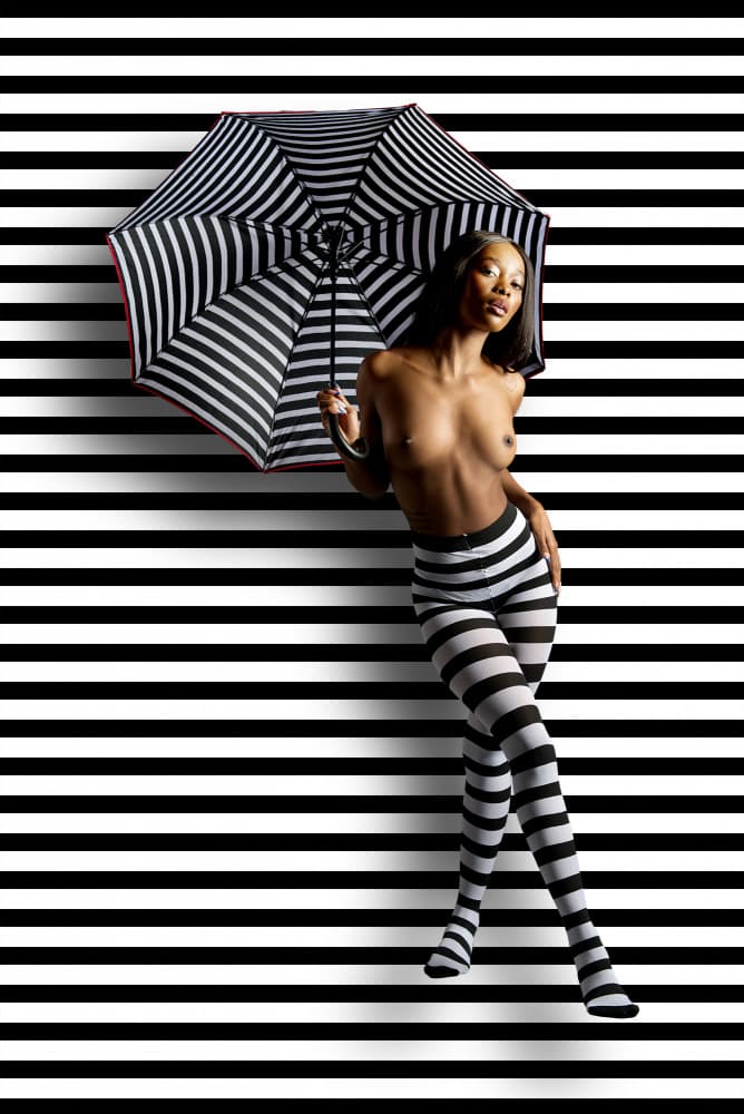 Contribution on the topic of “umbrella” by Erhard Batzdorf — canvas wall art