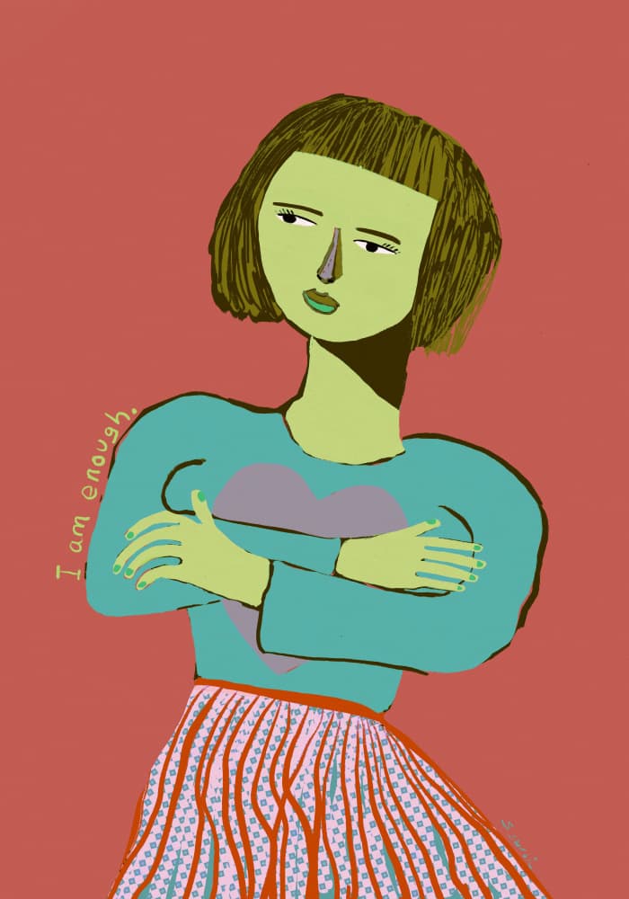 I Am Enough Woman by Sharyn Bursic — canvas wall art