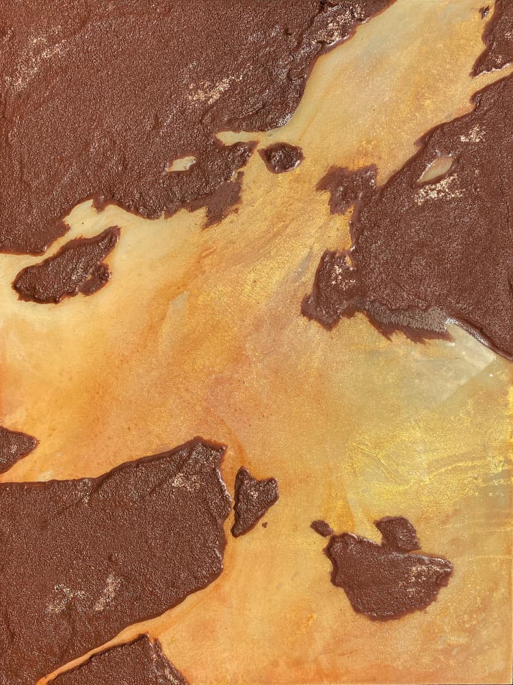 Liquid Gold Landscape by Alyson Storms — canvas wall art