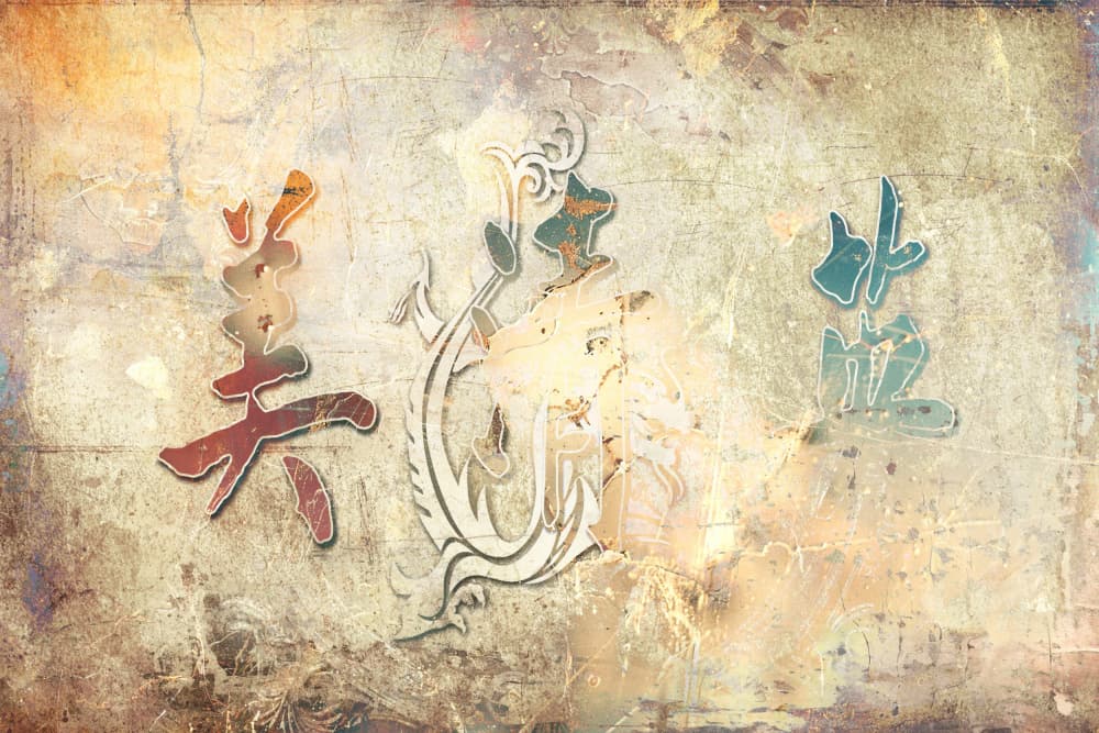 Ancient Chinese Calligraphy by Rafal Kulik — canvas wall art