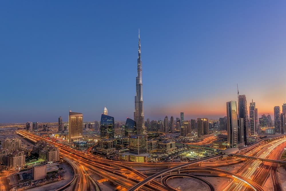 Dubai Evening Skyline