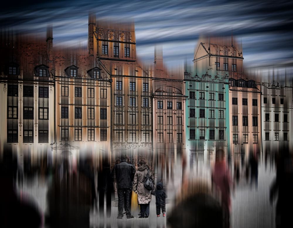 Dynamic City Motion by Raffaele Corte — canvas wall art