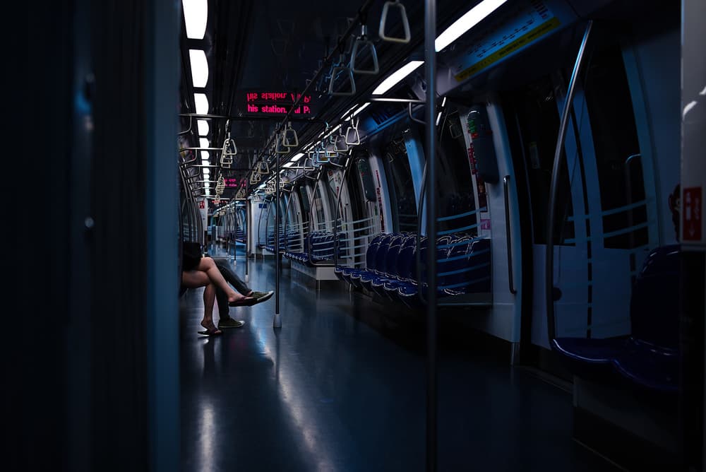 Subway Car Quiet by Rui Caria — canvas wall art