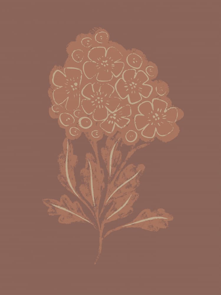 Rustic Botanical Bloom by Nikita Jariwala — canvas wall art