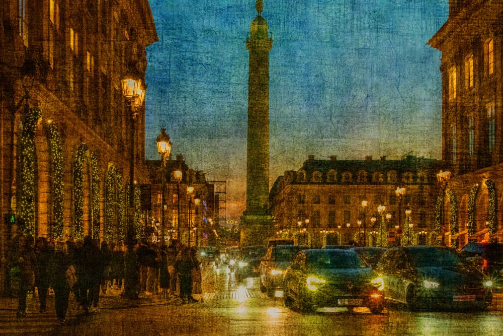 Parisian Holiday Evening by Isabelle DUPONT — canvas wall art