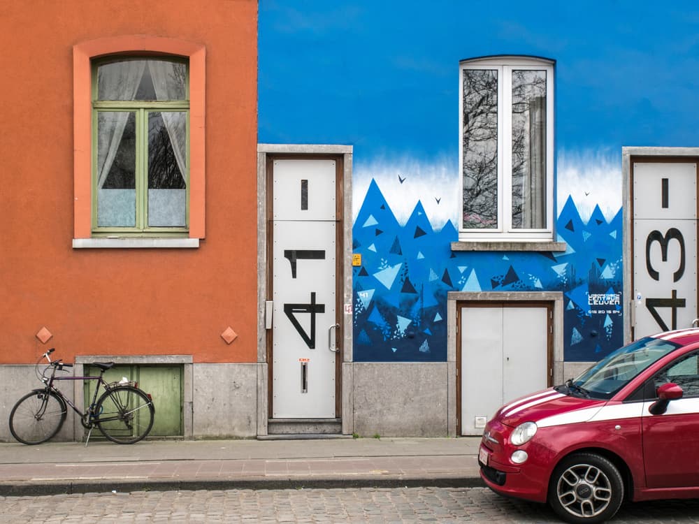 Urban Color Contrast by Luc Vangindertael (laGrange) — canvas wall art