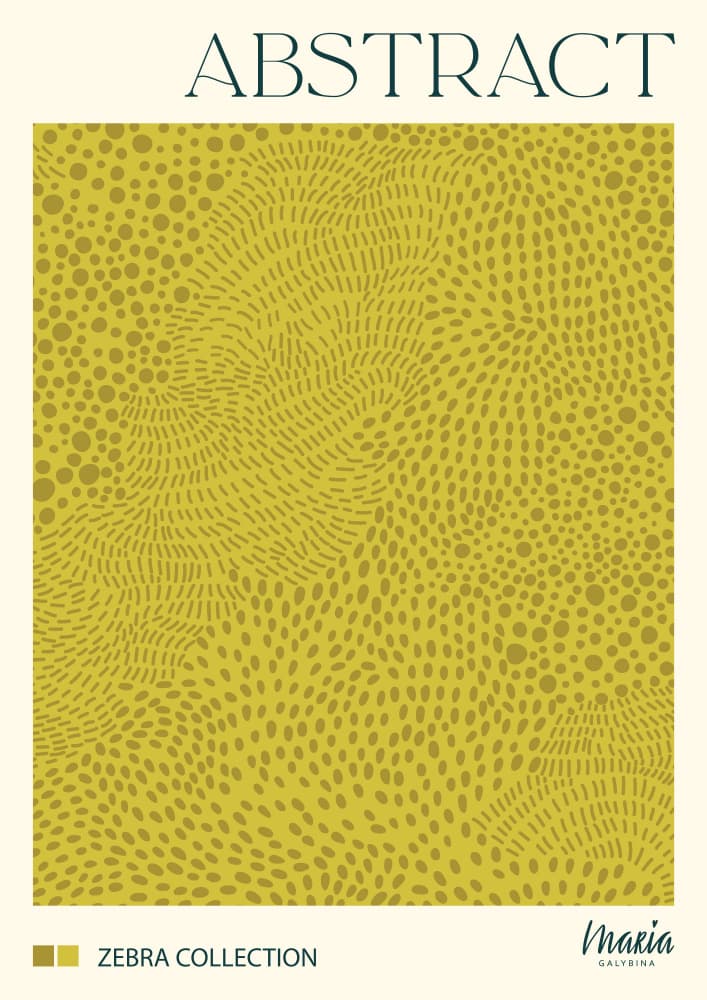 Olive Green Abstract Flow by Maria Galybina — canvas wall art