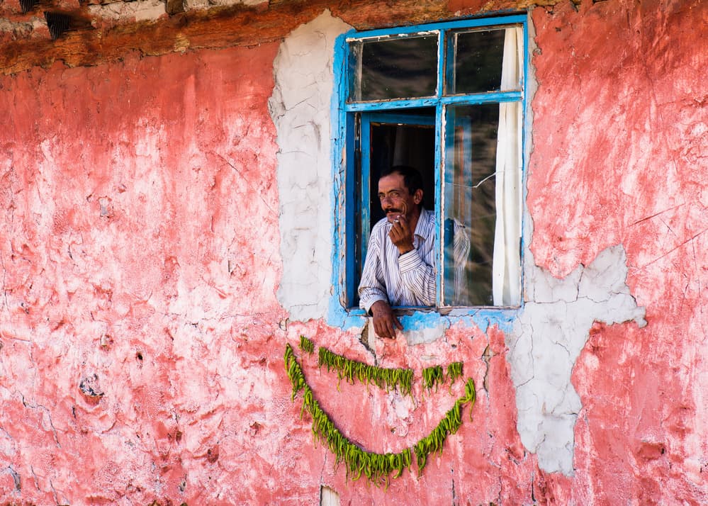 Man in Window by Melih Karakaya — canvas wall art