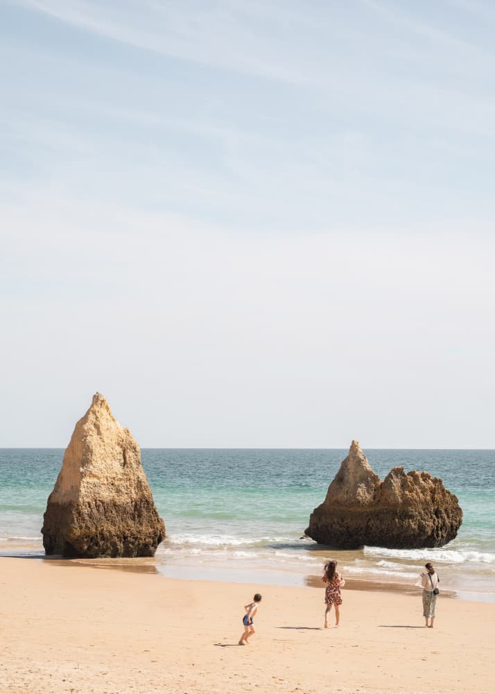 Family Beach Day by Henrike Schenk — canvas wall art