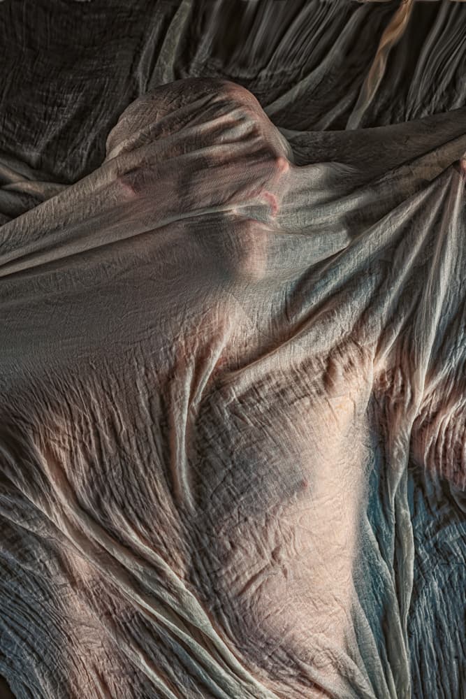 Stretched Fabric Body by Colin Dixon — canvas wall art