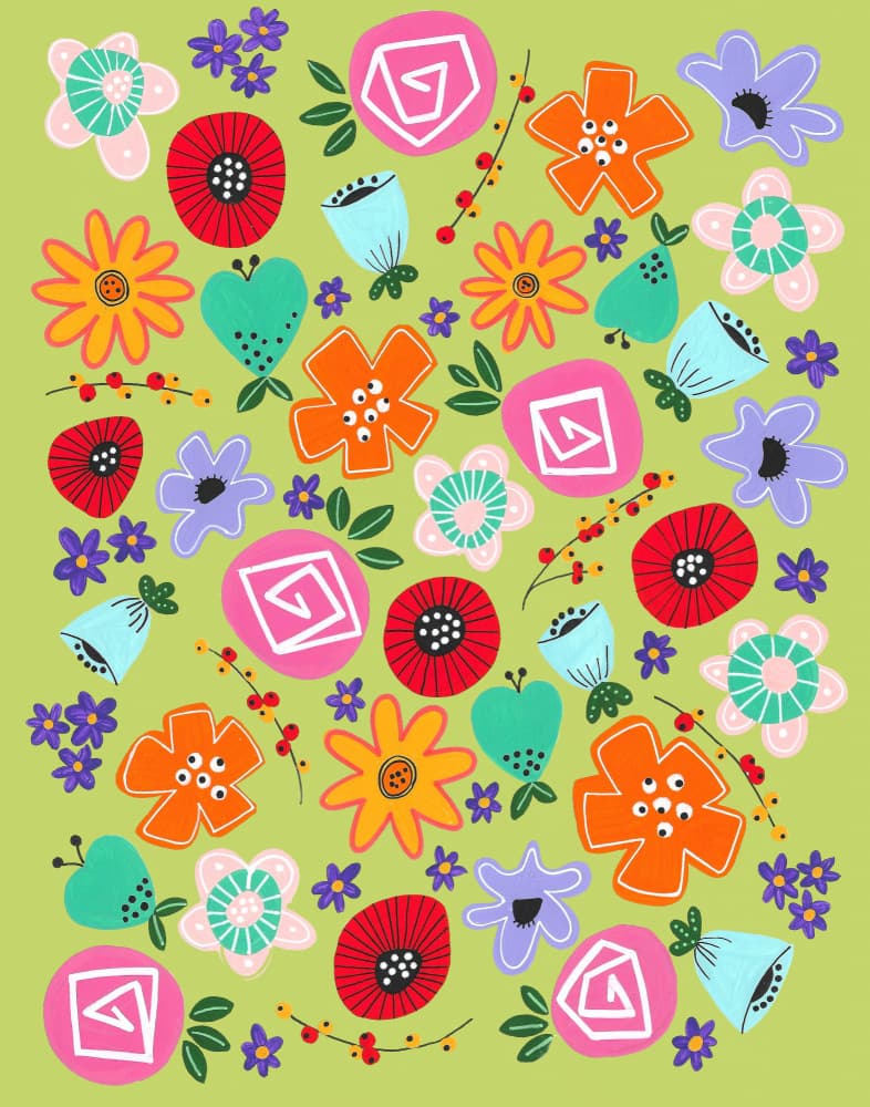 Colorful Floral Whimsy