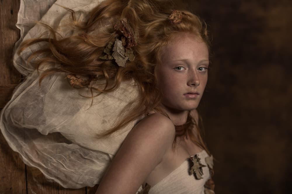 Autumn Redhead Portrait by Carine Belzon — canvas wall art
