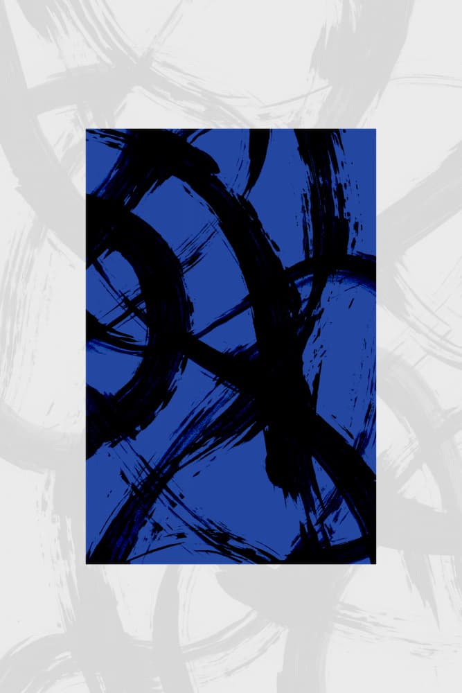Abstract Brush Strokes 98Y by Mareike Böhmer — canvas wall art
