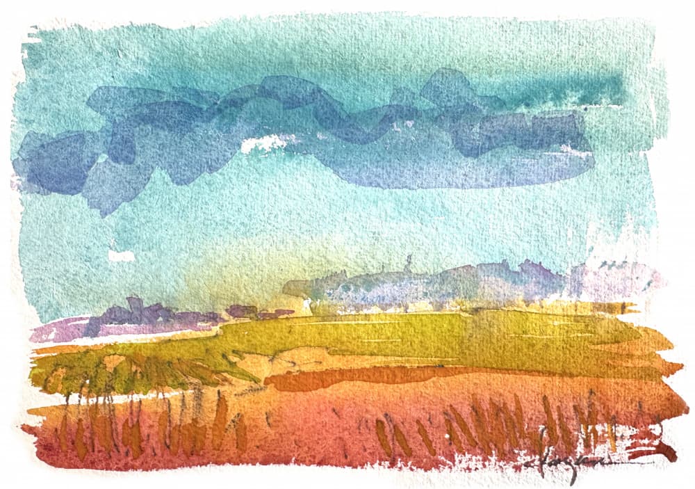 Blue Skies Horizon by Dorothy Fagan — canvas wall art