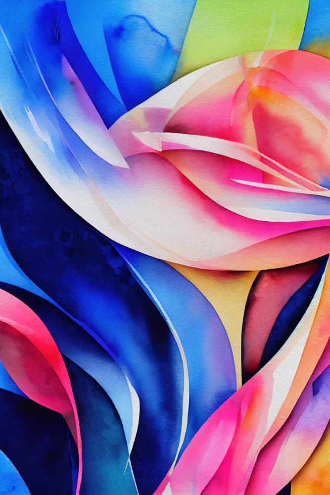 Vibrant Abstract Flow by Mauro — canvas wall art