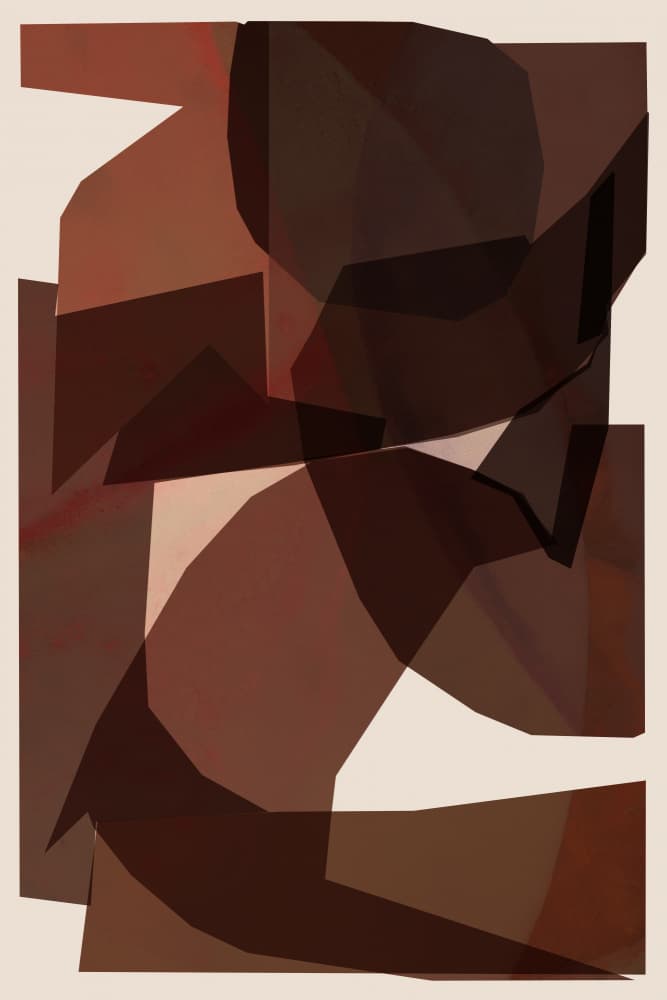 Earthy Abstract Layers by cartissi — canvas wall art