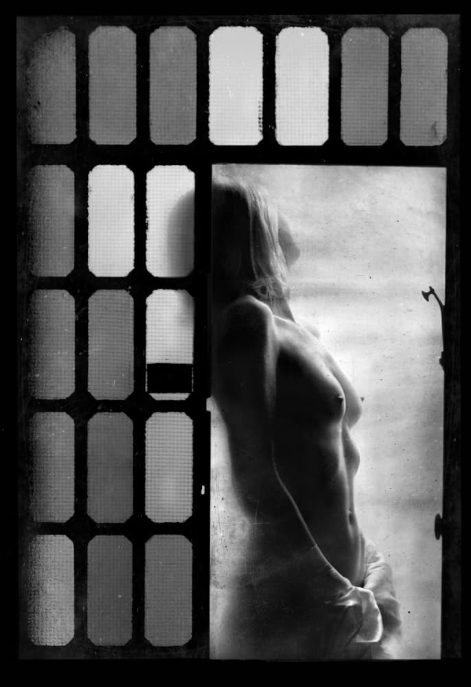 Bare Figure Window Light by Darko Cuder — canvas wall art
