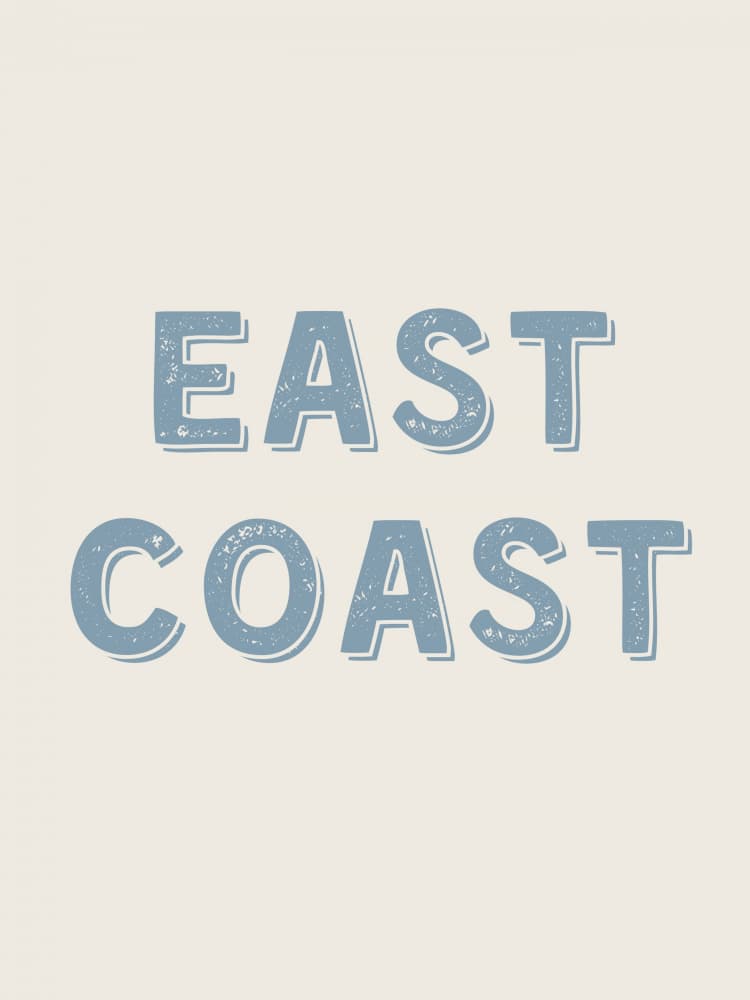 Distressed East Coast by Jolly and Dash — canvas wall art