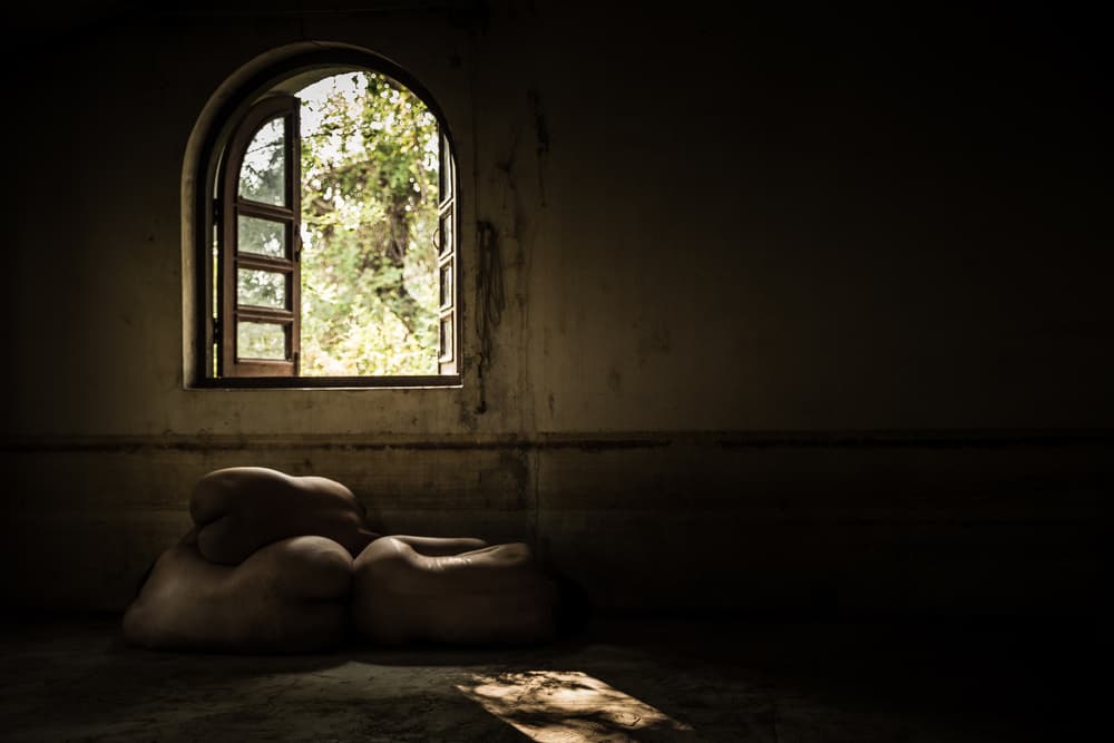 Quiet Nude Window View by Thanakorn Chai Telan — canvas wall art