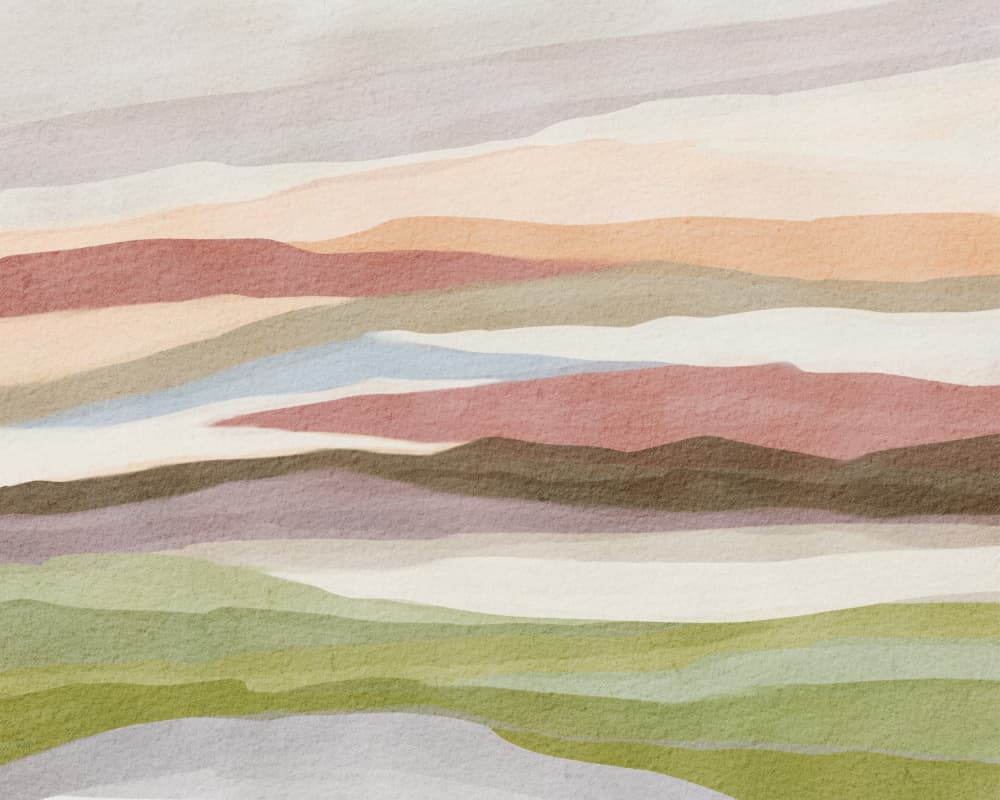 Muted Desert Landscape by Nikita Jariwala — canvas wall art