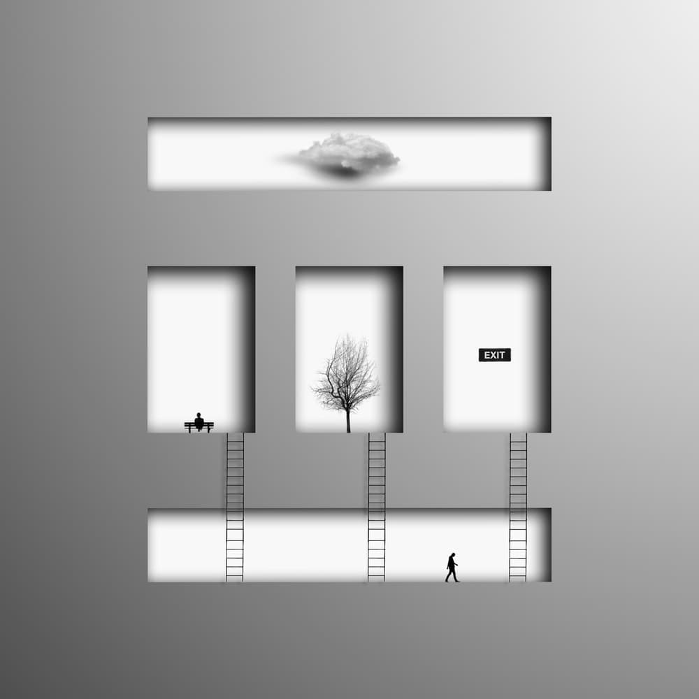 Conceptual Life Paths by Hadi Malijani (Malenjani) — canvas wall art