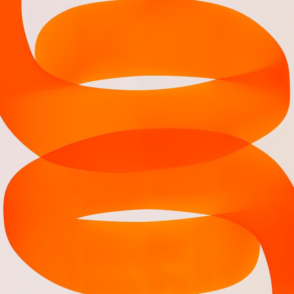Dynamic Orange Swirl by Studio Palette — canvas wall art