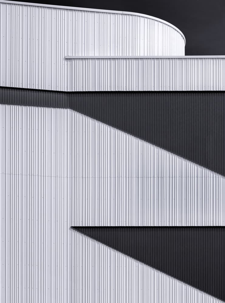 Geometric Building Shadows by Theo Luycx — canvas wall art