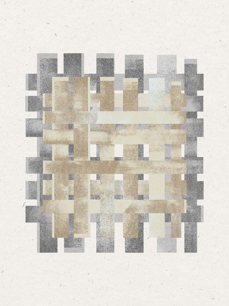 Woven Geometries by THE MIUUS STUDIO — canvas wall art