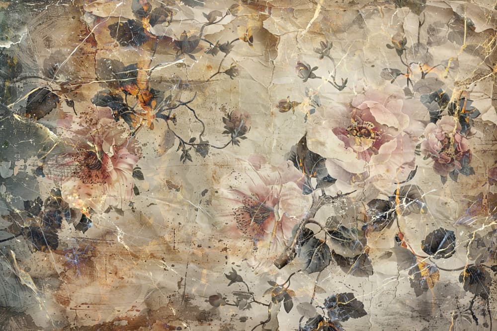 Vintage Floral Peonies by Rafal Kulik — canvas wall art