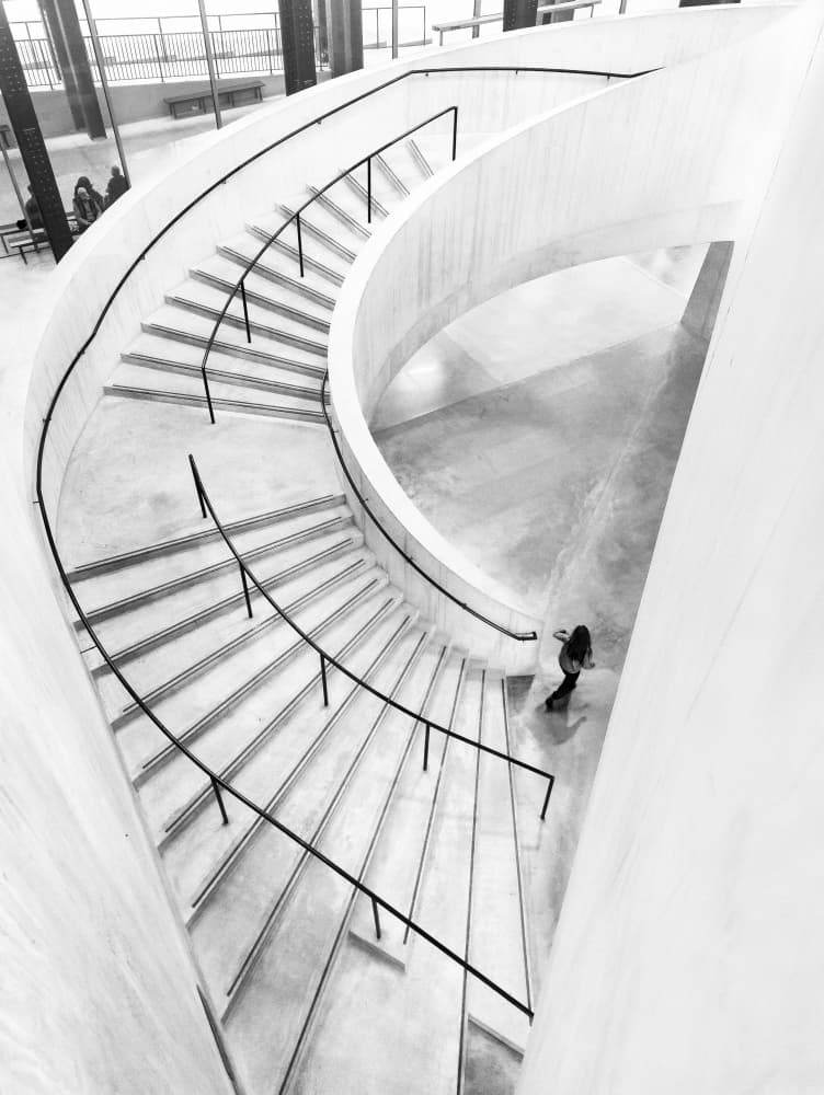 Modern Spiral Staircase by Steven Zhou — canvas wall art