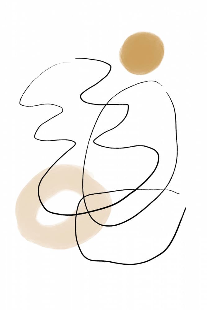 Abstract Organic Lines by Melloi Art Prints — canvas wall art