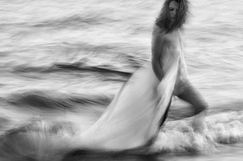 Ethereal Ocean Woman by Charlaine Gerber — canvas wall art