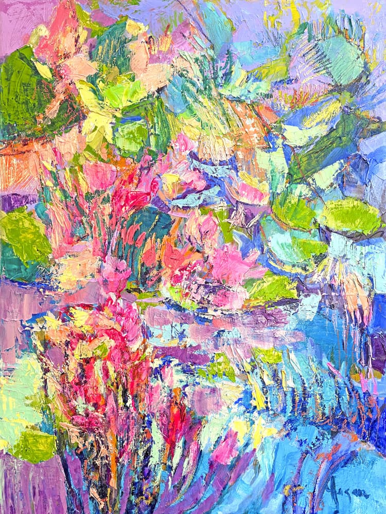 Vibrant Floral Dreams by Dorothy Fagan — canvas wall art