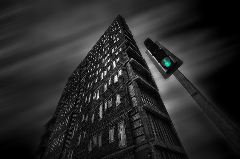 Urban Green Light by Аntonik — canvas wall art