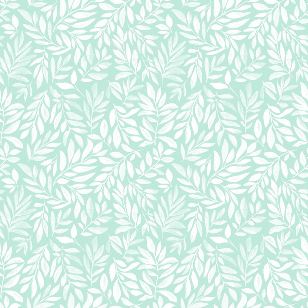 Mint Botanical Flow by Kristian Gallagher — canvas wall art
