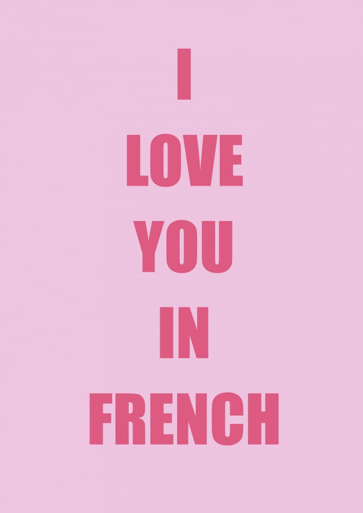 I Love You In French by Talitha McQueen — canvas wall art