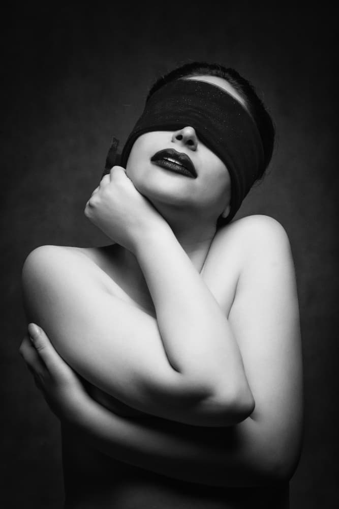Blindfolded Mystery by Glamour Studio — canvas wall art