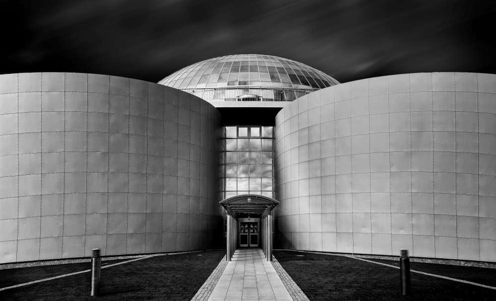 Modern Dome Architecture by Eric Mattheyses — canvas wall art