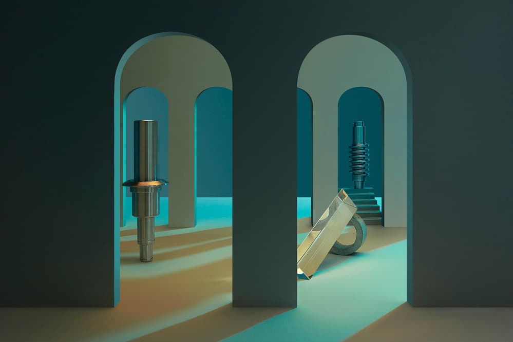 Geometric Archway Light by Isma Yunta — canvas wall art