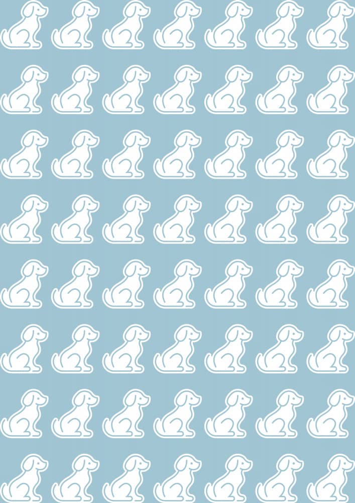Cute Puppy Pattern by kathrinmay — canvas wall art