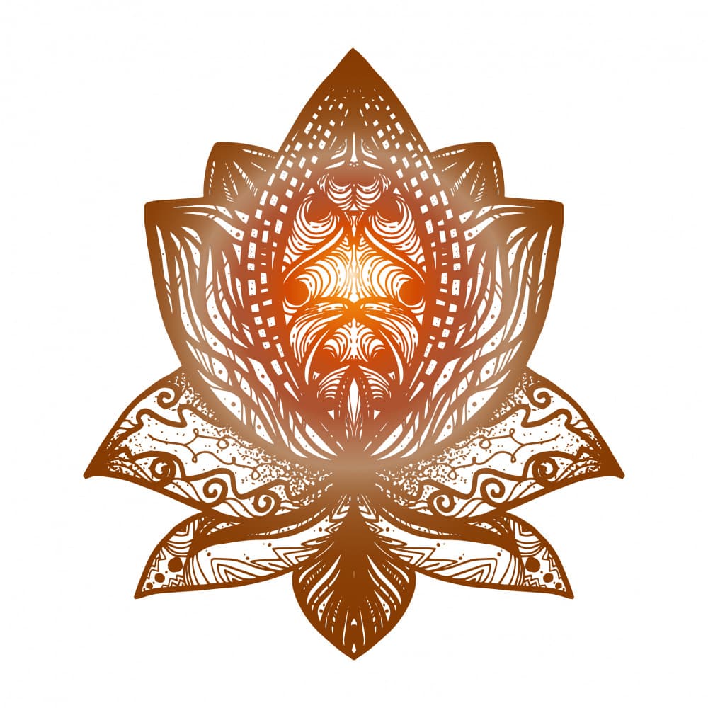 Sacred Lotus Glow by Marika Barsrsind — canvas wall art