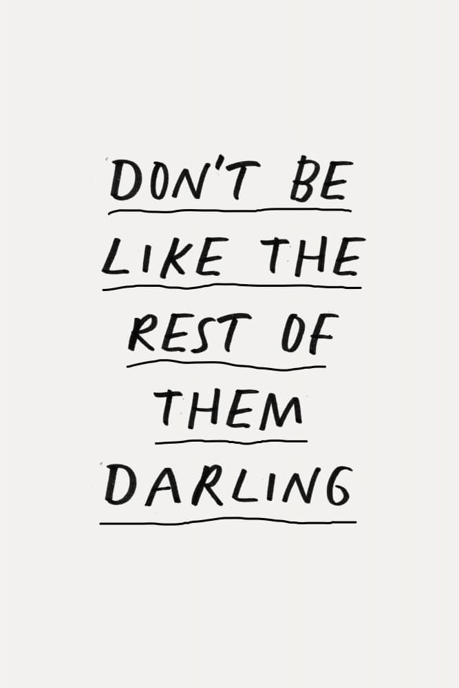 Be Unique Darling by Brett Wilson — canvas wall art