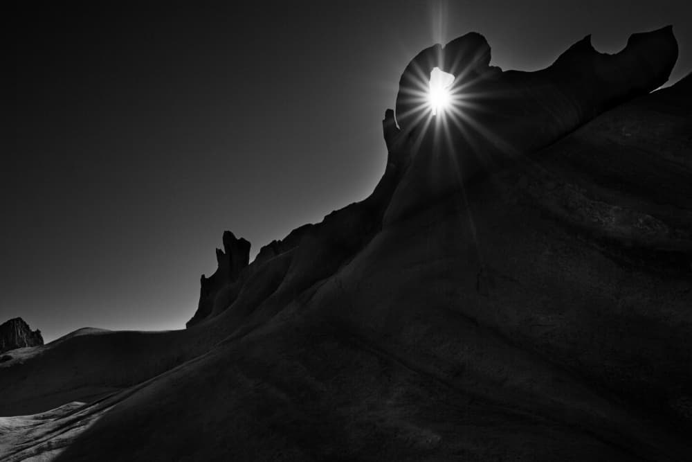Sunburst Rock Arch by Ali Barootkoob — canvas wall art