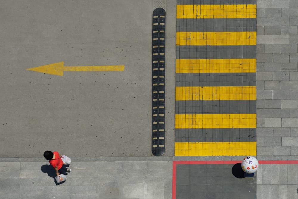 Overhead Urban Path by Fatma GÖKMEN — canvas wall art