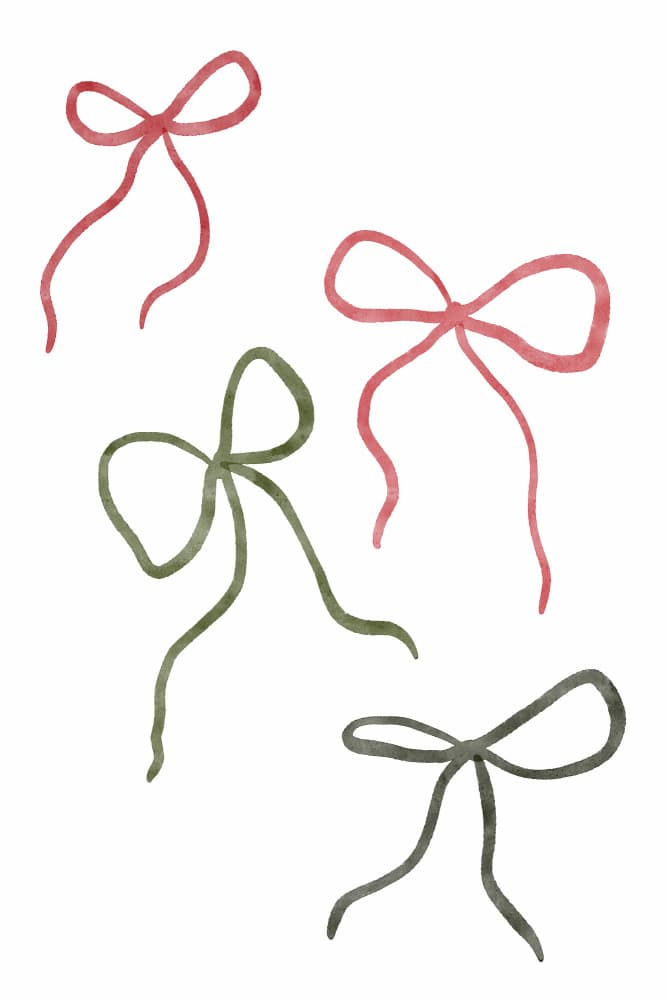 Christmasbowsno02 by Treechild — canvas wall art
