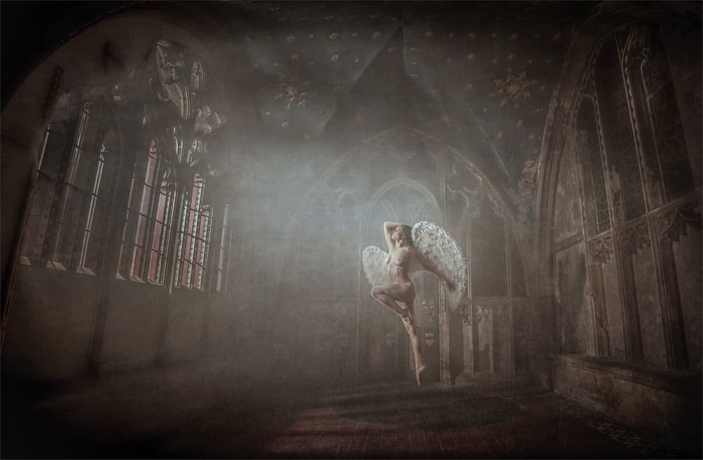 Mystic Church Angel by Chris Netton — canvas wall art